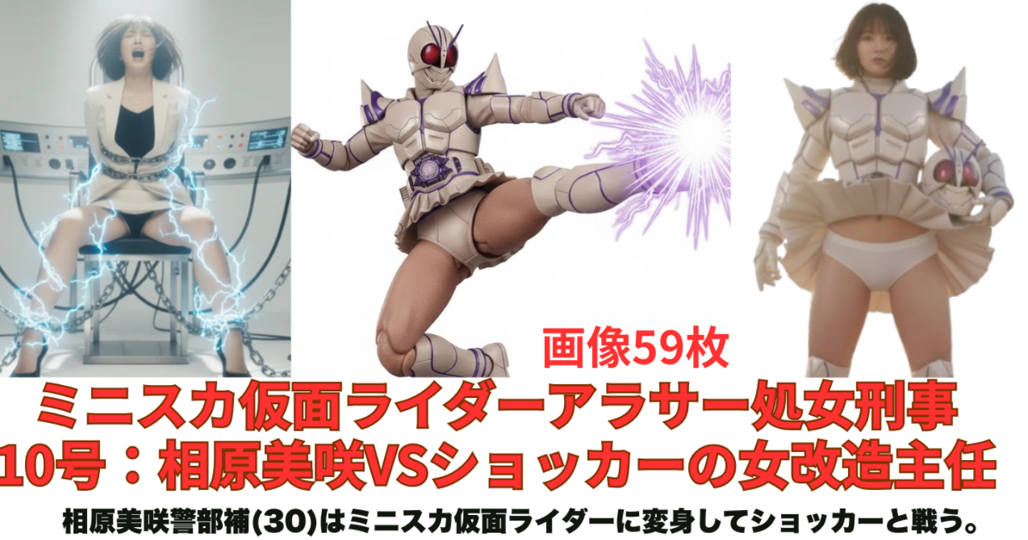 ミニスカ仮面ライダーアラサー処女刑事10号:相原美咲(30)VSショッカーの女改造主任