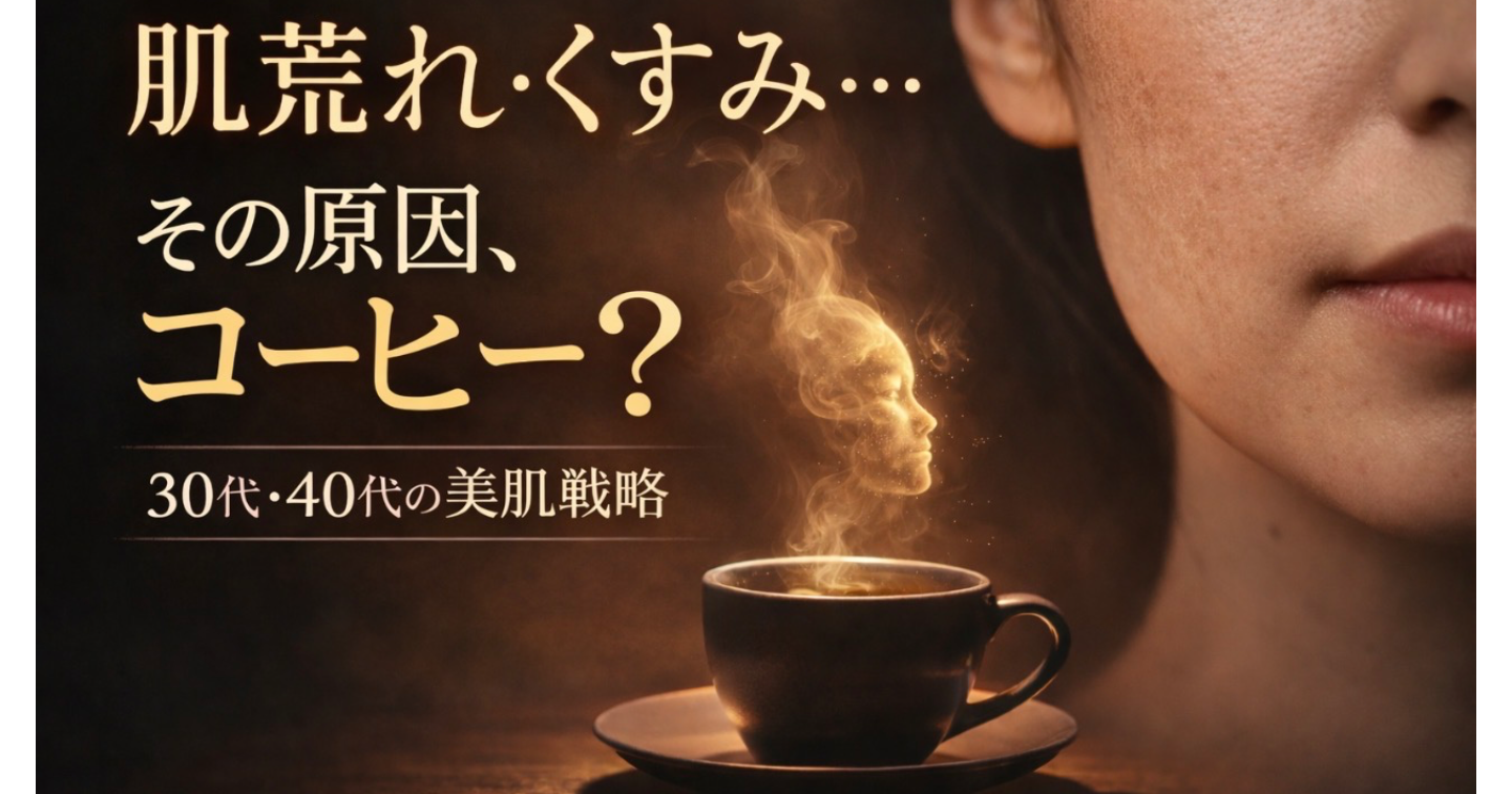肌荒れ・くすみ対策にコーヒー？30代・40代の美肌戦略