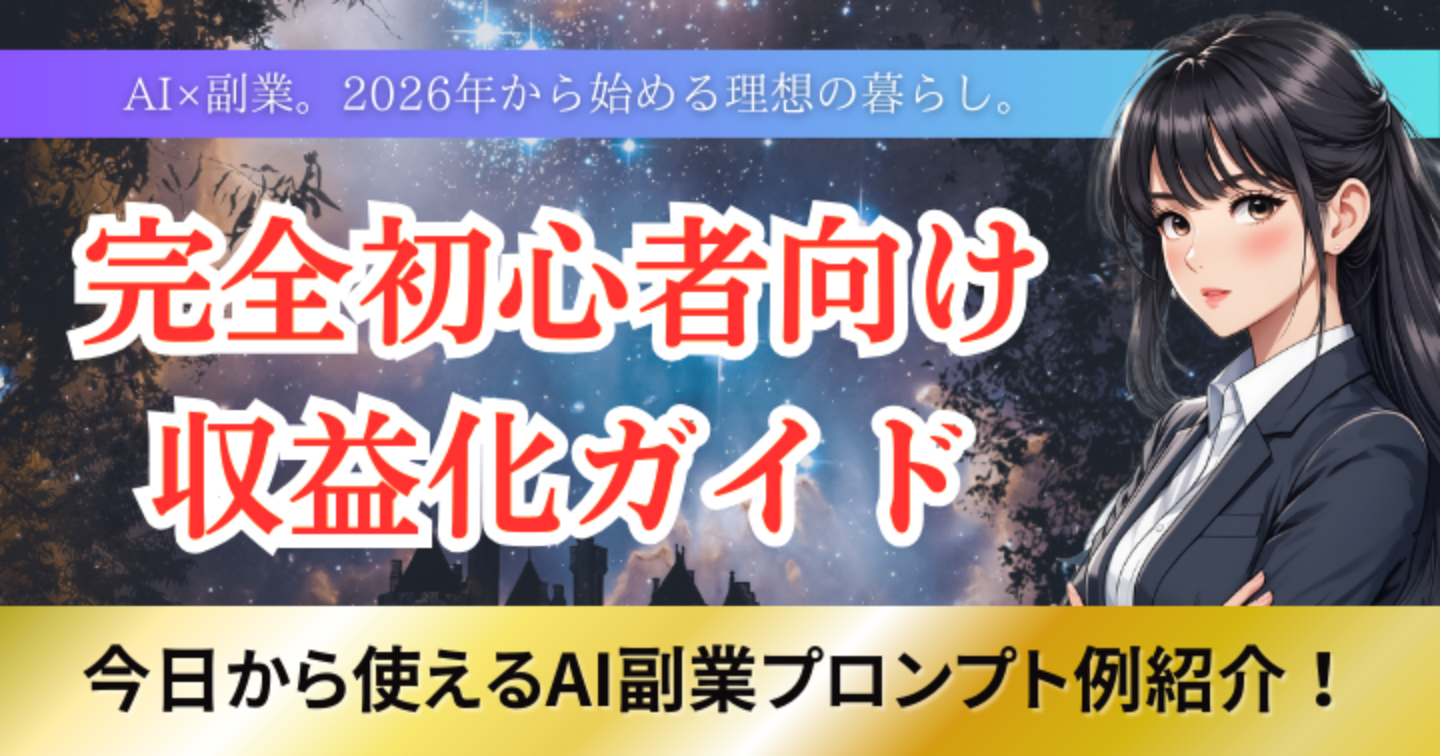 AI×副業 完全初心者向け収益化ガイド