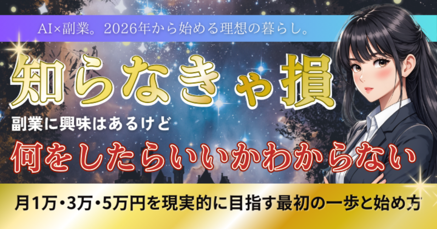 【知らなきゃ損する】副業に興味はあるけど何をしたらいいかわからない会社員へ