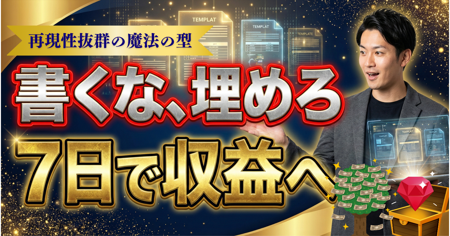 【記事販売で成功するために】再現性抜群の完コピプロンプト実装キット｜初心者が7日間ロードマップで即収益化【Tips/note対応完全保存版】