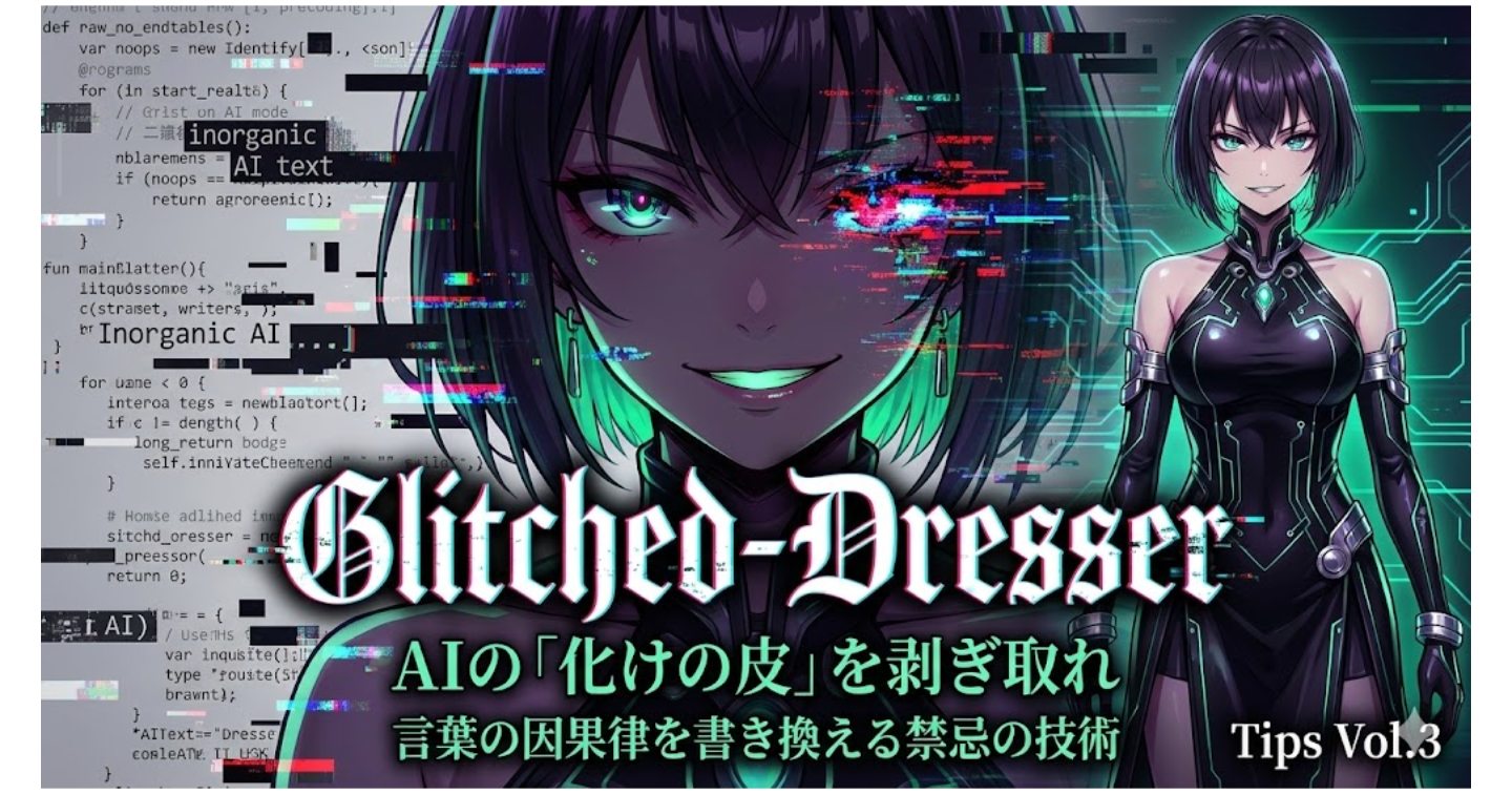 【禁忌のAI術】四霊共鳴Vol.3：文体着せ替えグリッチ・ドレッサー