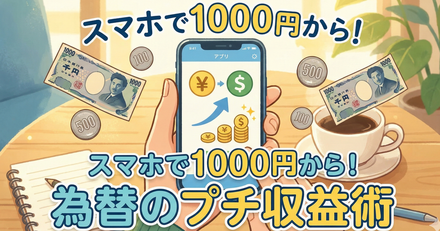 【超入門】円安は「ピンチ」じゃない、「チャンス」だ！スマホで1000円から狙う「為替（かわせ）」のプチ収益術