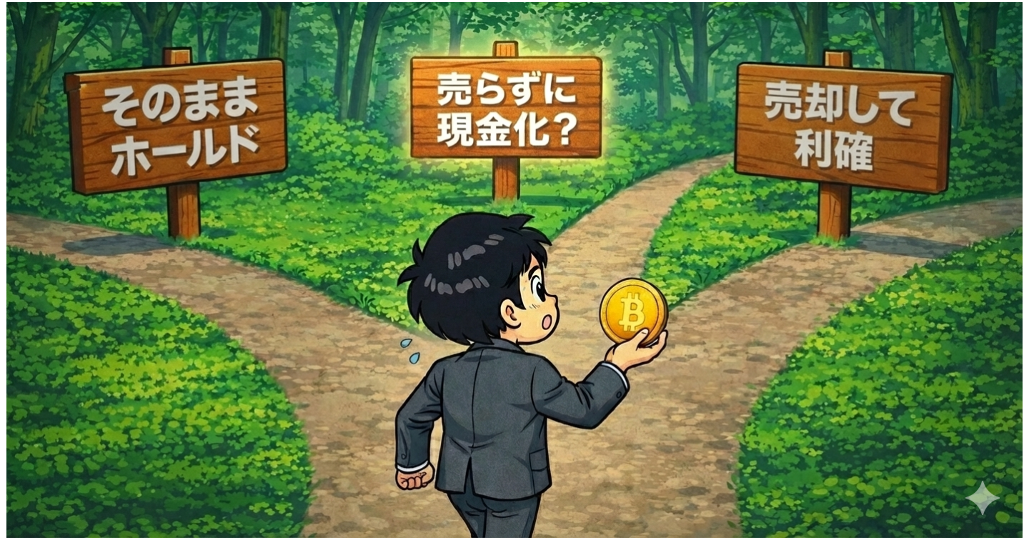 【体験記】「暗号資産を売らずに現金調達」を、初心者が実際にやってみたらこうなった