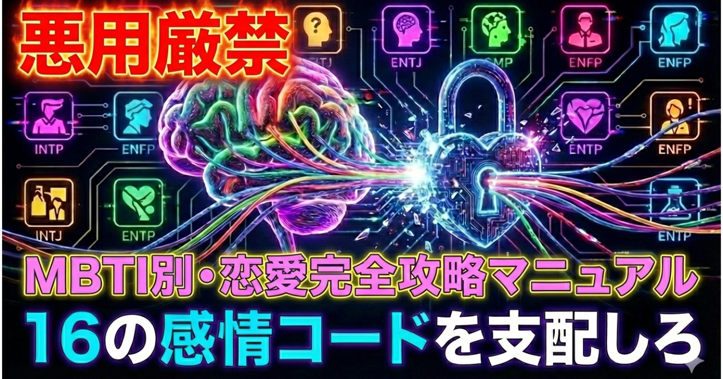 16の感情コードをハックせよ：MBTI別・女性完全攻略マスターマニュアル