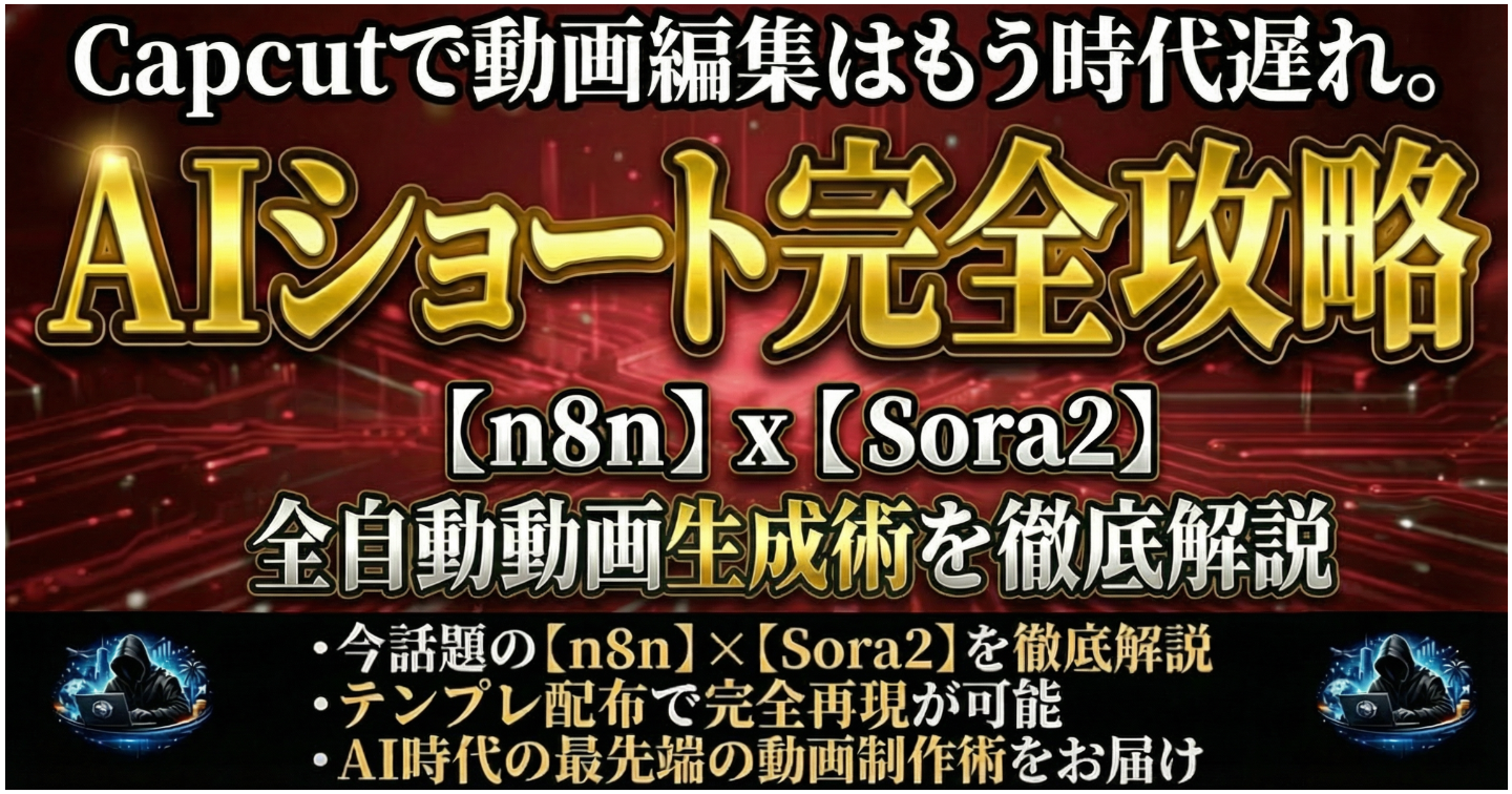 【完全自動化】n8n x Sora2でAIショート動画を無限生成