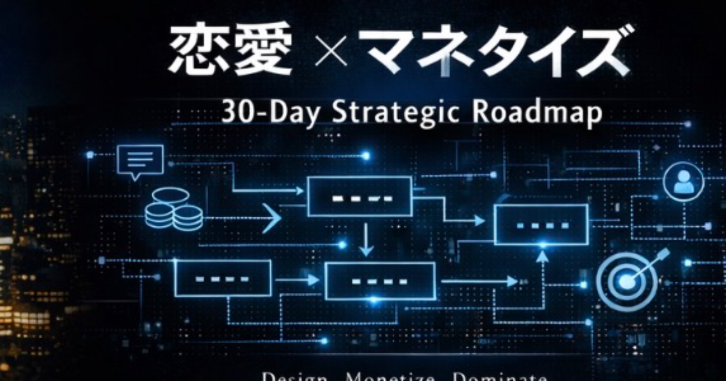 恋愛×マネタイズ　３０日実行ロードマップ