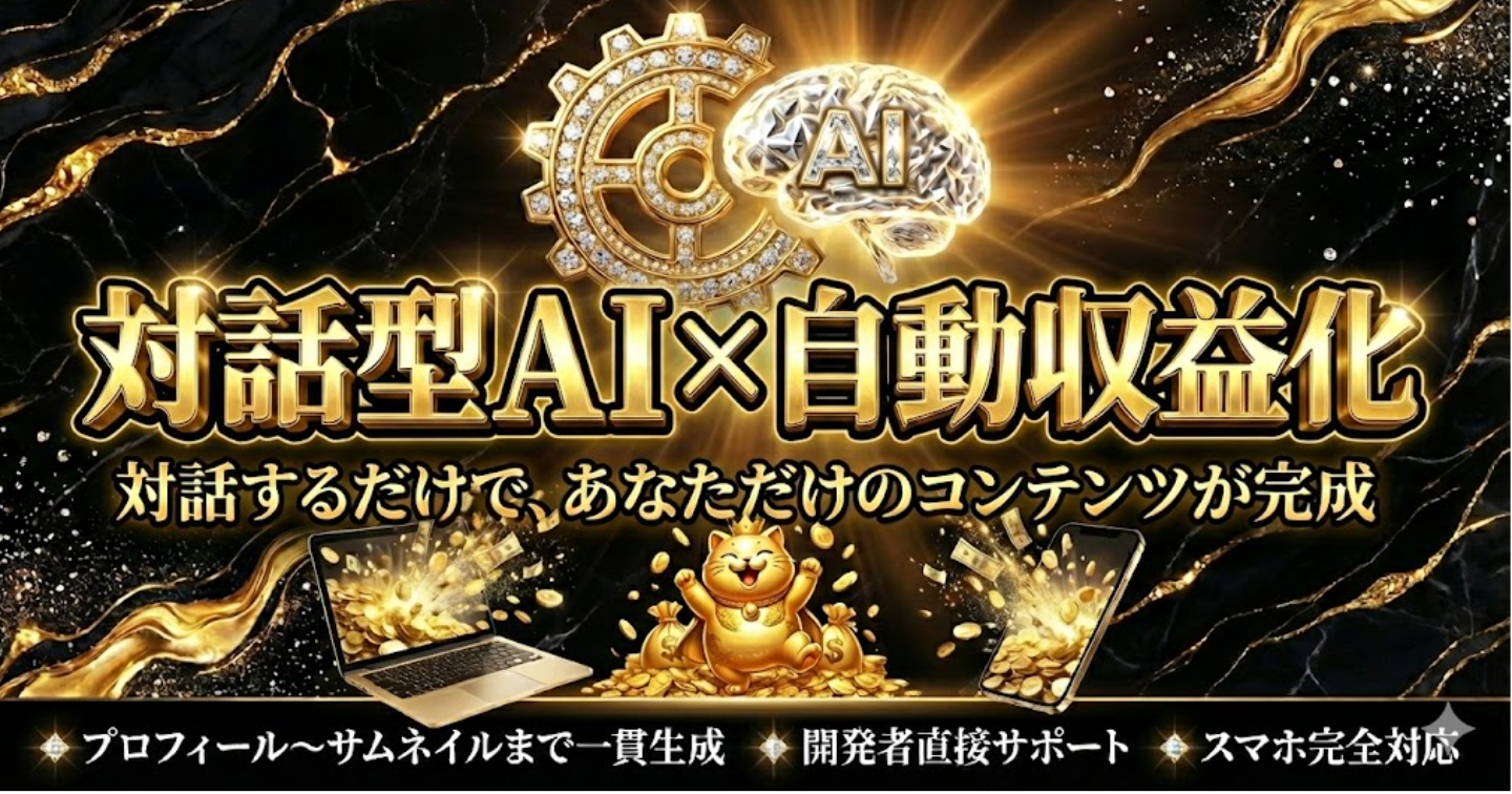 【対話型AI×収益化戦略】AIと対話するだけで、収益化に必要な”あなたらしい”コンテンツがラク～に作れます