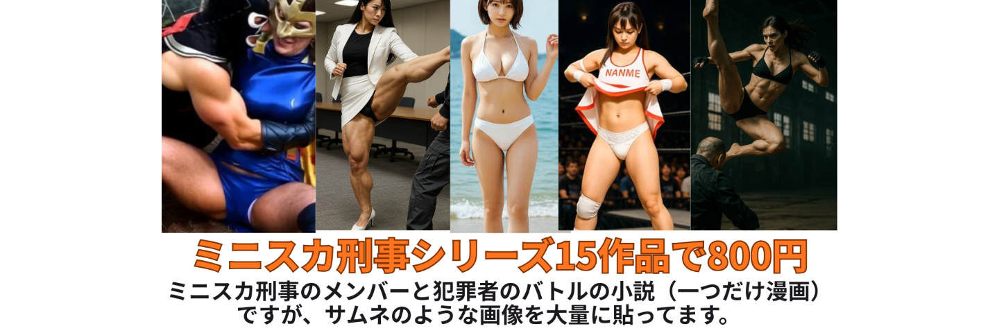 ミニスカ刑事シリーズ15作品（小説14,漫画1)