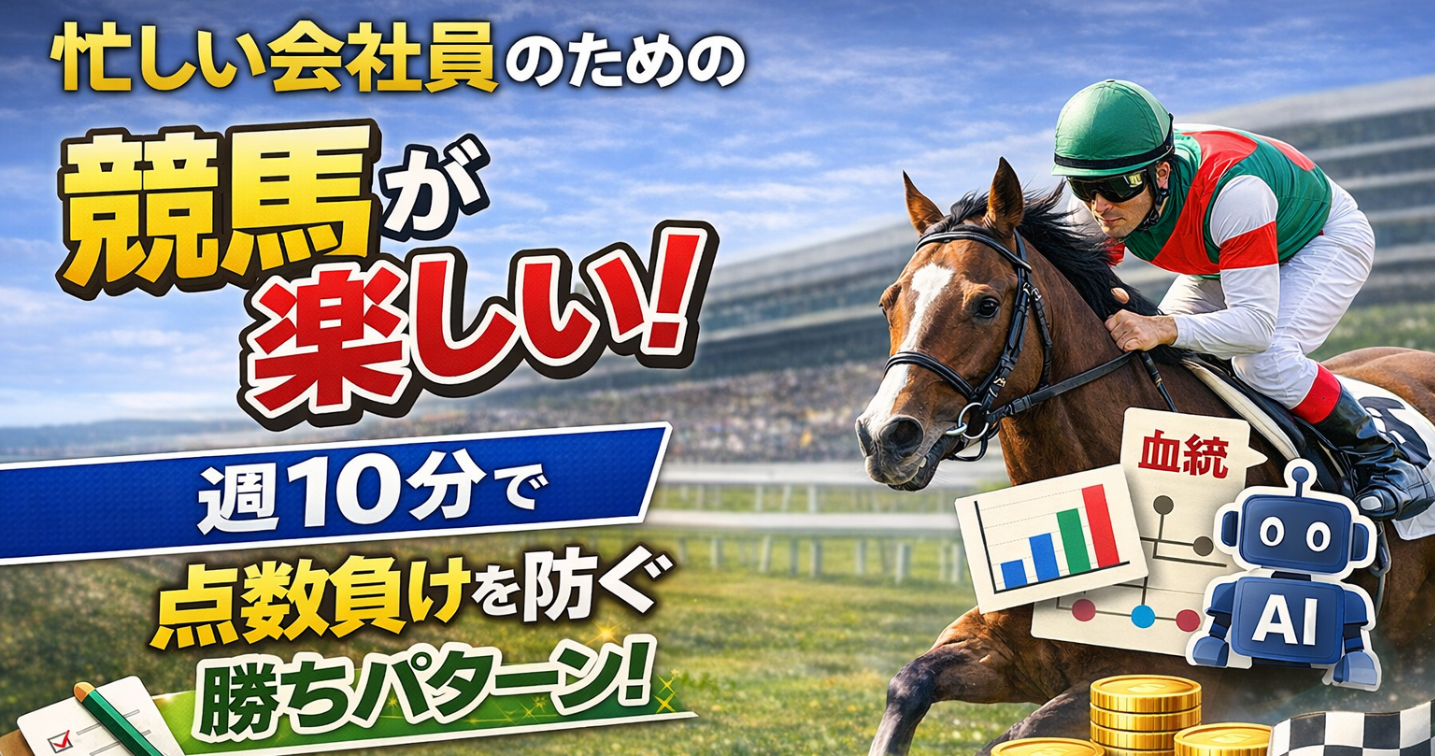勝率UPの時短ルーティン｜毎週10分で直近×血統×AIチェック表