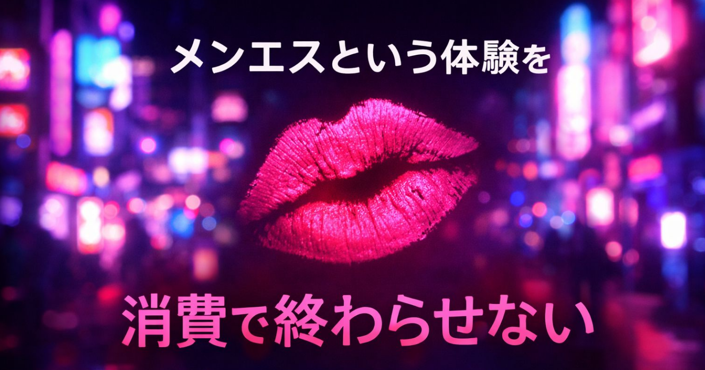 メンエスという体験を、ただ消費で終わらせないという選択