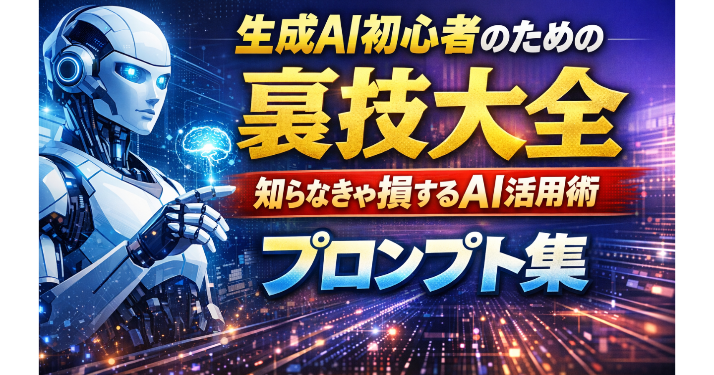 生成AI初心者のための裏技大全：知らなきゃ損するAI活用術　プロンプト集