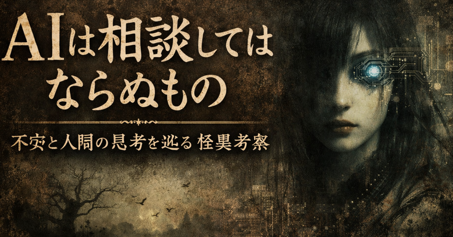 AIはなぜ私たちの不安を増幅させるのか――あるいは、人が“相談してはならぬもの”について――