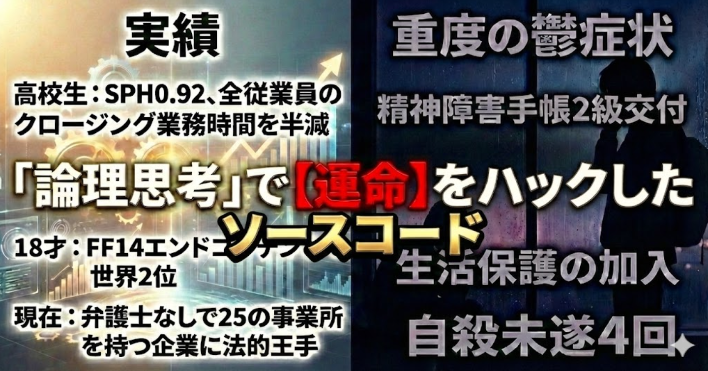 「AI × 究極のロジック」で人生を書き換えろ、駒から盤外の支配者になれ。