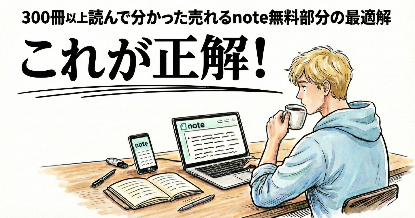 【これだけ書いて！】300冊以上読んでわかった、飛ぶように売れるnote無料部分の最適解