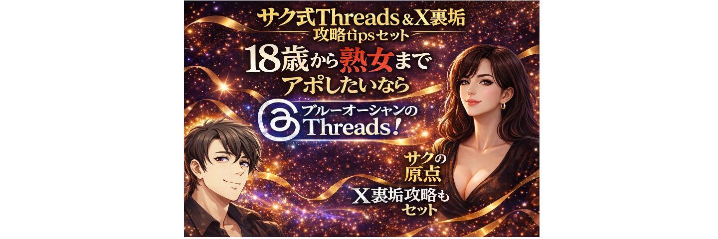 サク式threads＆X裏垢攻略の2種tipsセット