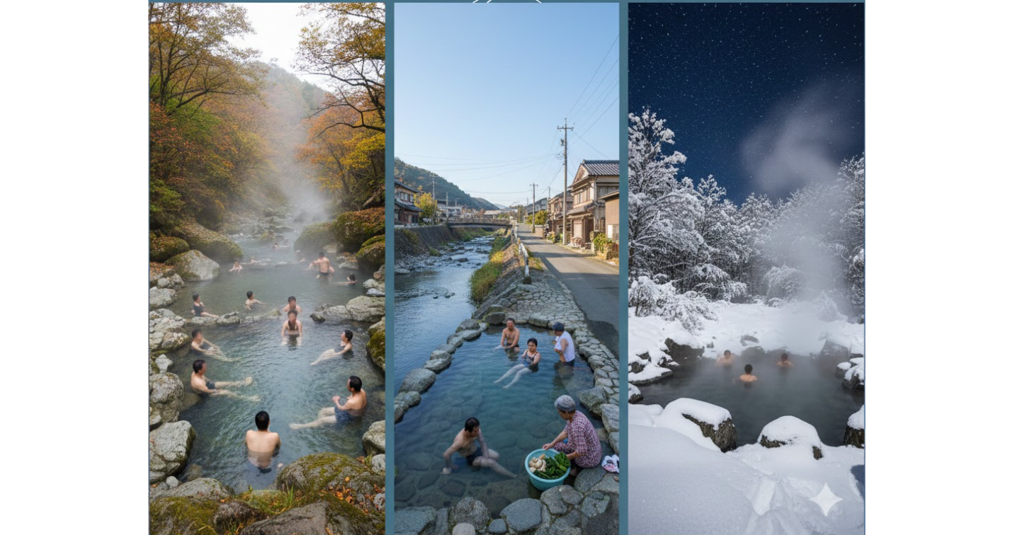 全裸で入れる日本のおすすめの混浴温泉　3選