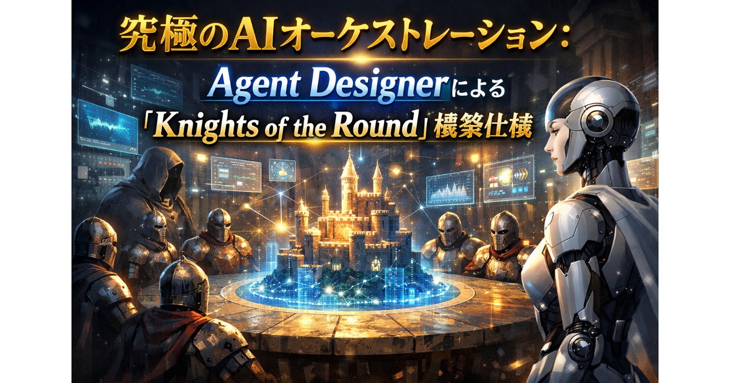 究極のAIオーケストレーション：Agent Designerによる「Knights of the Round」構築仕様
