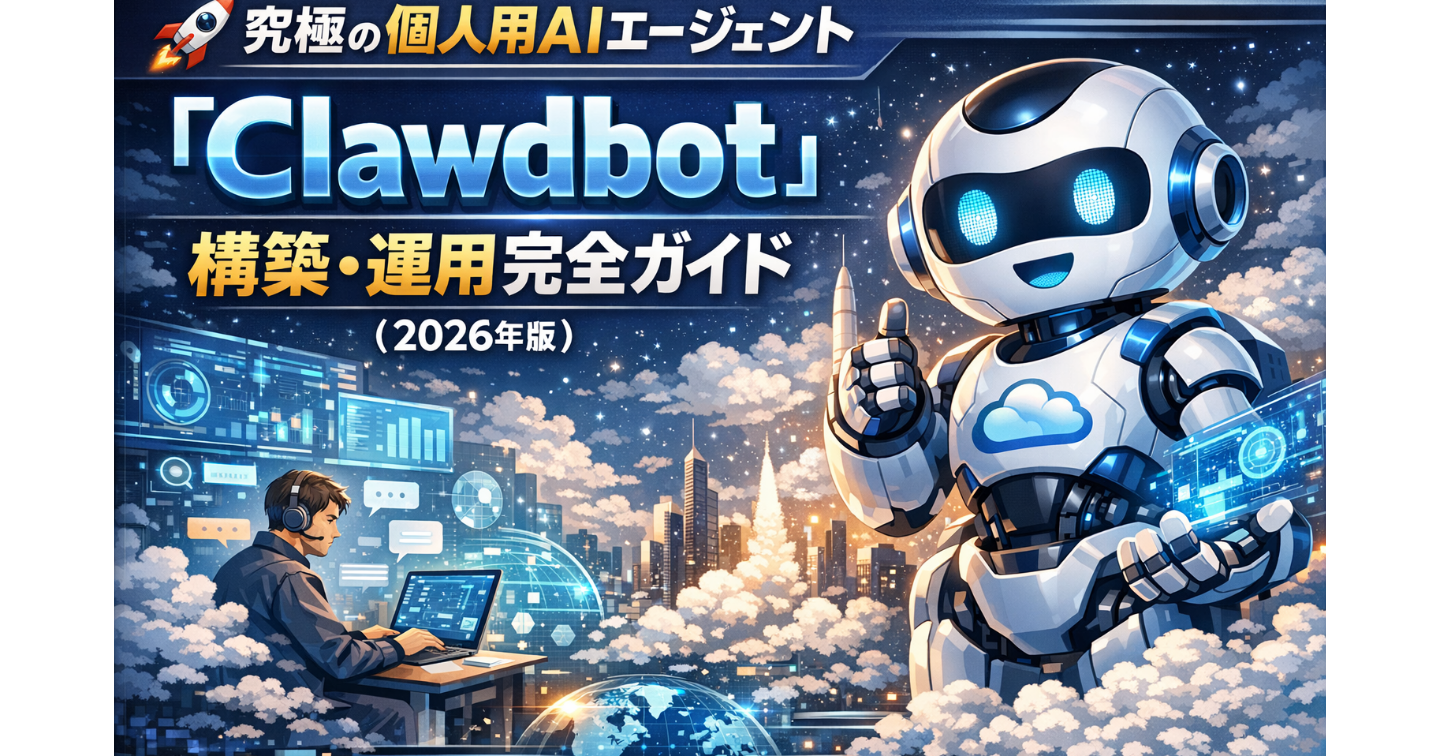 🚀 究極の個人用AIエージェント「Clawdbot」構築・運用完全ガイド (2026年版)
