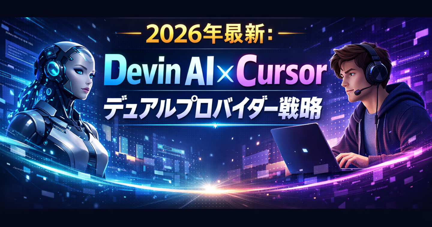 2026年最新：Devin AI × Cursor デュアルプロバイダー戦略
