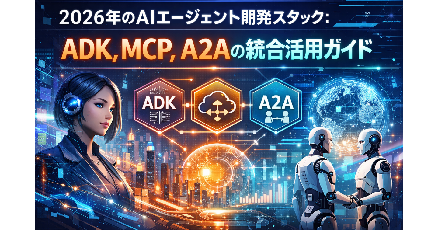 2026年のAIエージェント開発スタック：ADK, MCP, A2Aの統合活用ガイド