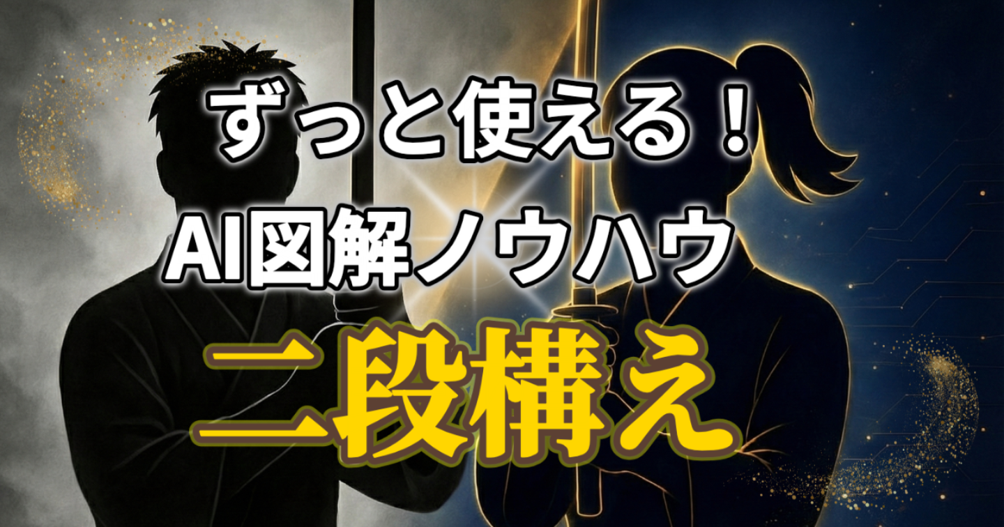 ずっと使える！AI図解ノウハウ「二段構え」