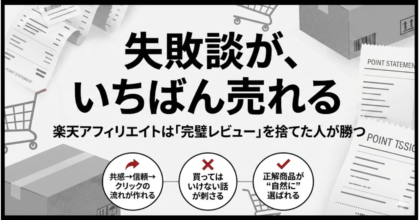 「もうアフィリエイトは終わり」と思ってる人へ。楽天だけが"例外"である3つの理由【AIプロンプト集付き】