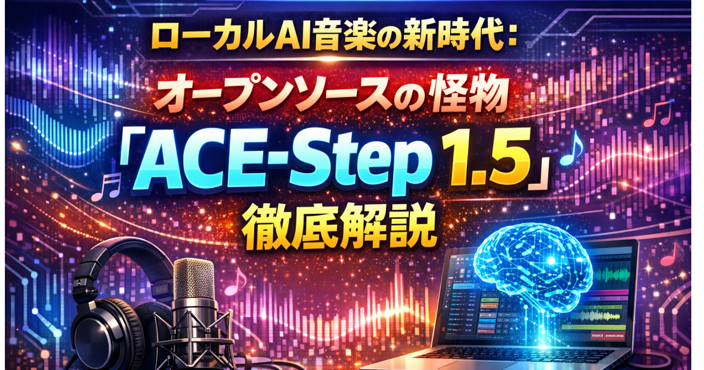ローカルAI音楽の新時代：オープンソースの怪物「ACE-Step 1.5」徹底解説