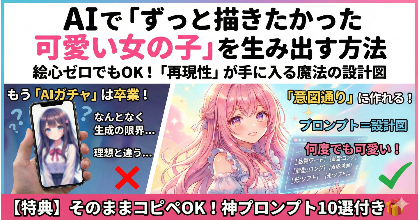 AIで「ずっと描きたかった可愛い女の子」を生み出す方法