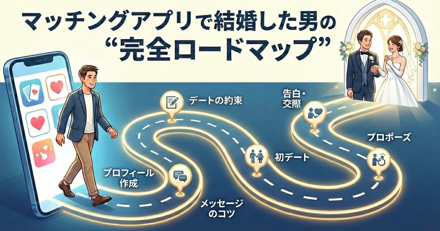 マッチングアプリで結婚した男の”完全ロードマップ”