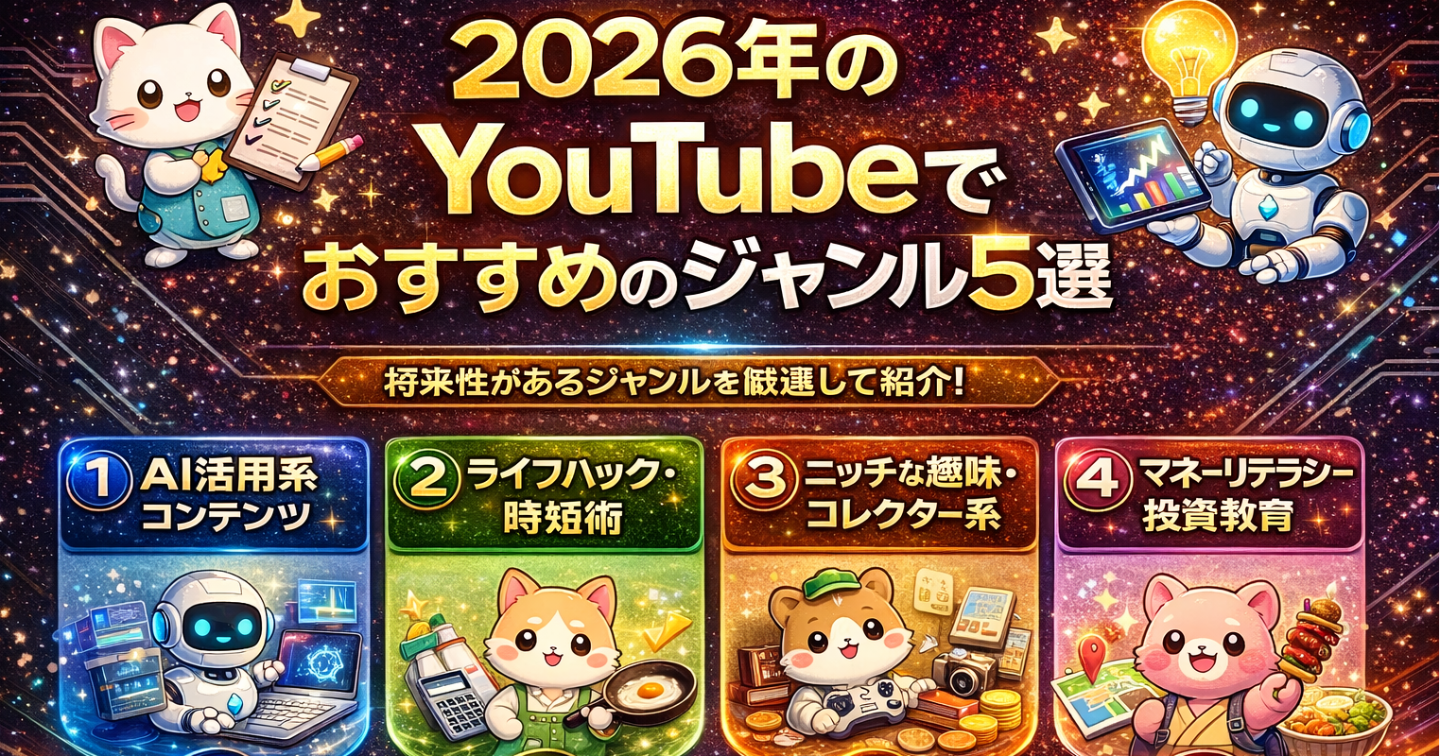 2026年のYouTubeでおすすめのジャンル5選