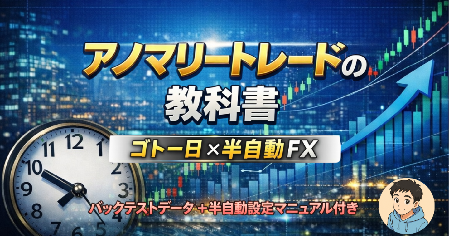 アノマリートレードの教科書｜ゴトー日×半自動FX