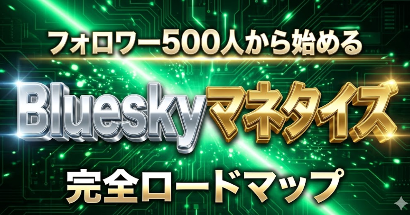 Blueskyで月5万を稼ぐ完全ロードマップ｜フォロワー500人から始める収益化戦略