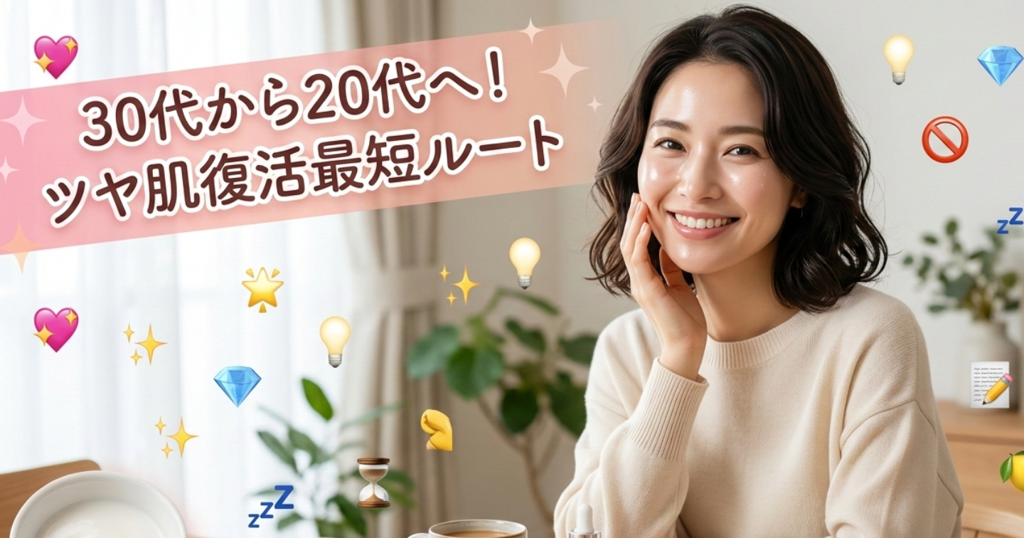 30代が20代のツヤを取り戻す最短ルート