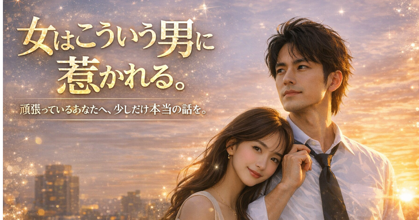 女はこういう男に惹かれる。頑張っているあなたへ、少しだけ本当の話を。