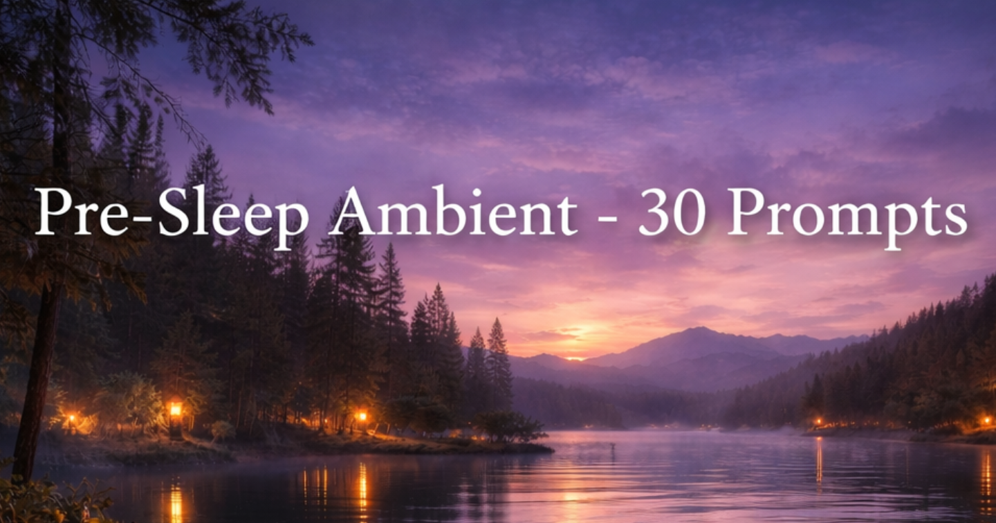 疲れた日の夜に、そっと流してほしい音がある｜睡眠用音楽作成プロンプト３０｜Sunoで「眠れる音楽」を作るためのプロンプトガイドつき