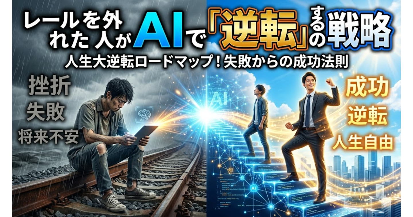 「普通に生きる」が一番危ない。レールを外れた人のAI逆転戦略