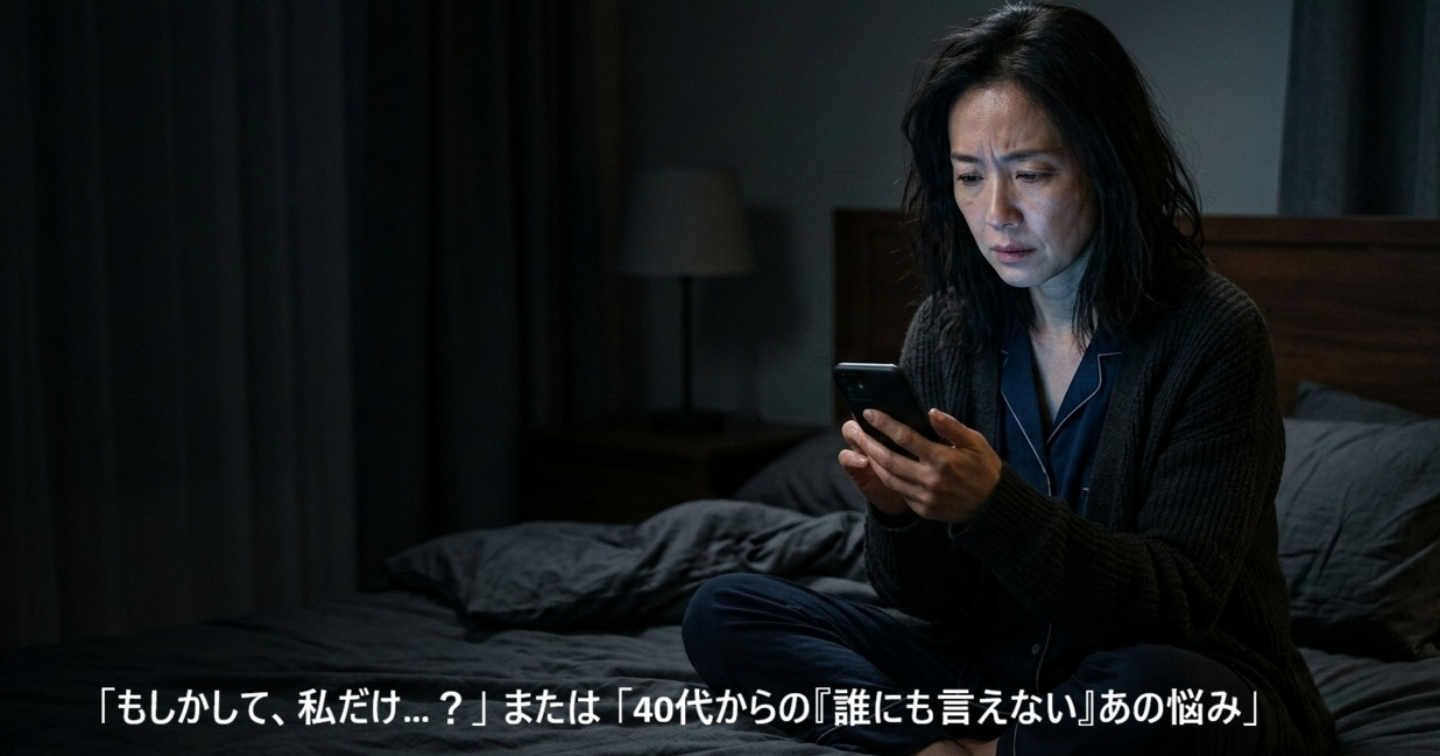 誰にも言えない「40代からのデリケートゾーンの異変」。病院に行かず自宅でこっそり解消する実践ケア