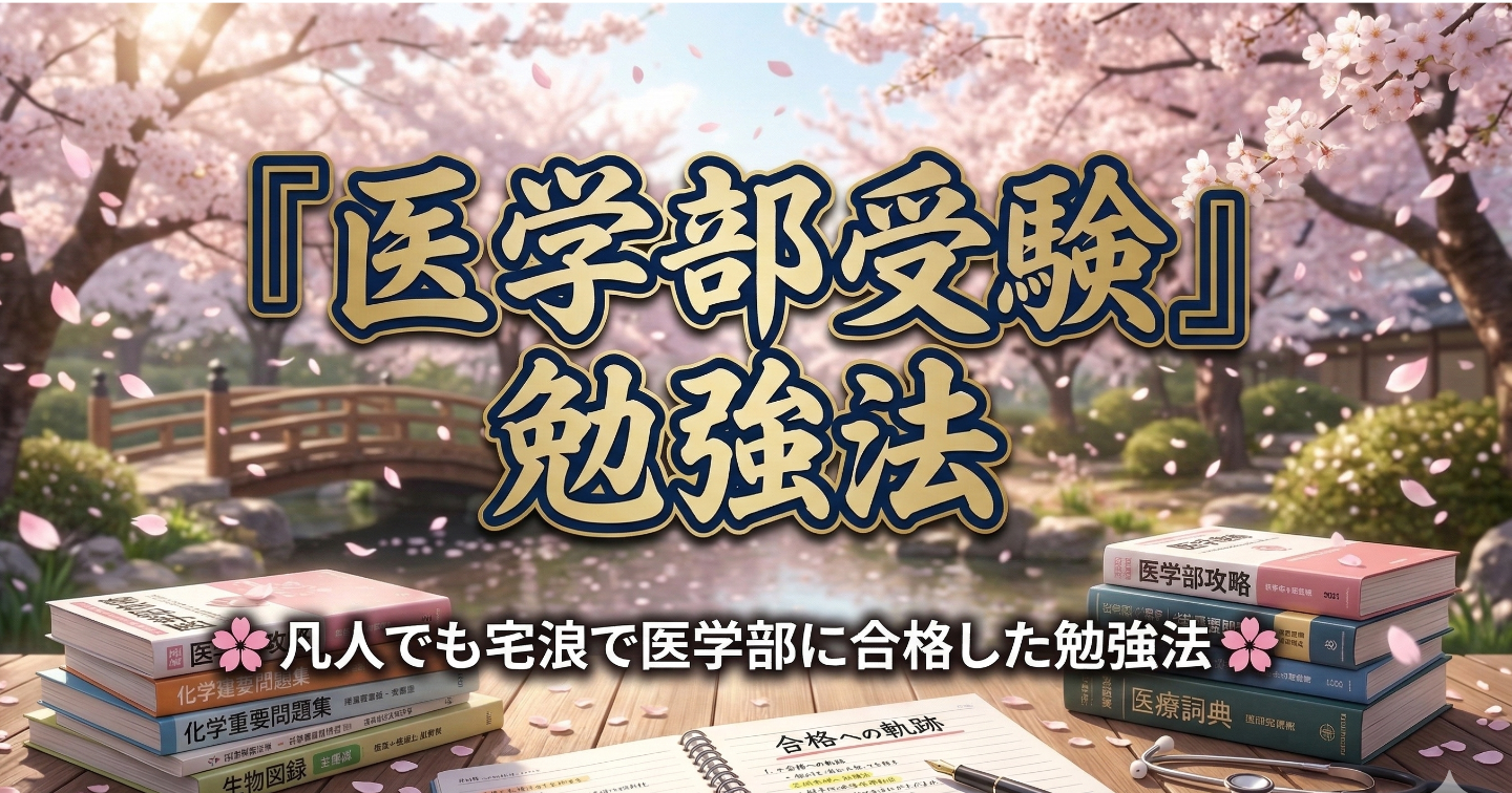 【2026年度最新版】凡人の私でも宅浪で医学部に合格出来た勉強法【管理・環境編】