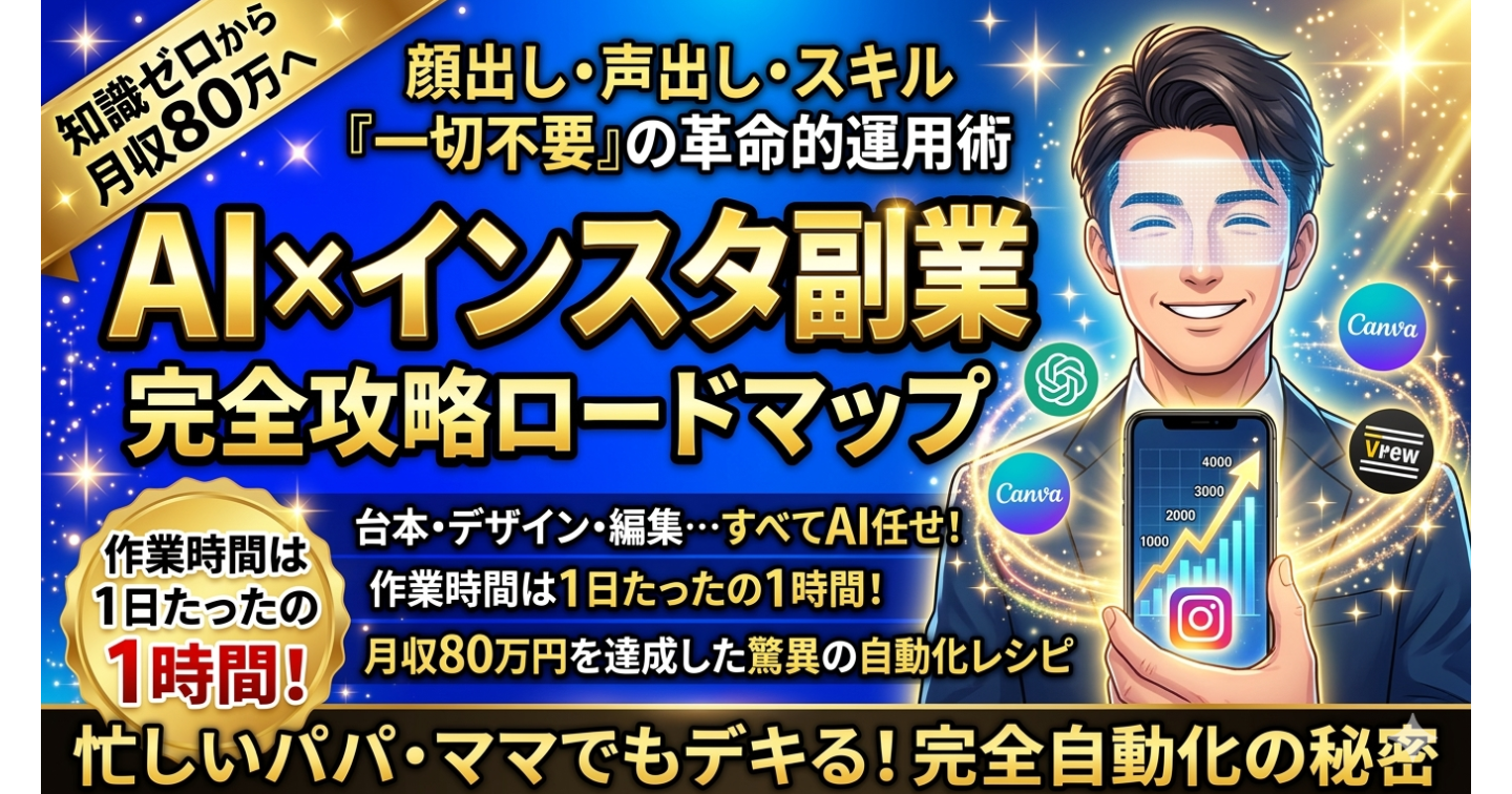 AI×インスタ副業：顔出し不要・時短で月収を最大化する究極ガイド