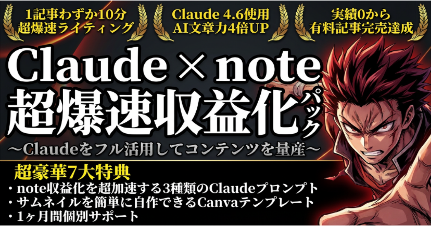【1記事10分】Cl×note投稿。独自のAIプロンプトを通した「刺さる文章」で有料記事を完売させる技術「noteを書こうとしても、最初の一