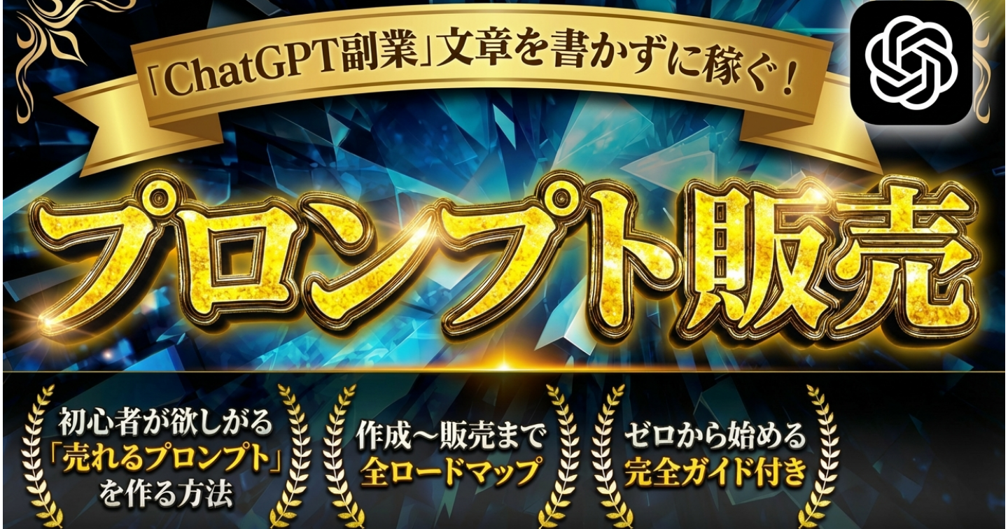 ​【ChatGPT副業】文章を書かずに稼ぐ！初心者が欲しがる「売れるプロンプト（指示書）」作成〜販売ロードマップ