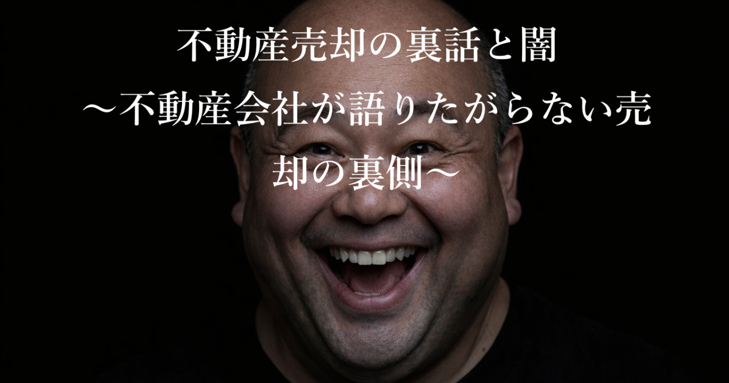 不動産売却の裏話と闇　〜不動産会社が語りたがらない売却の裏側〜