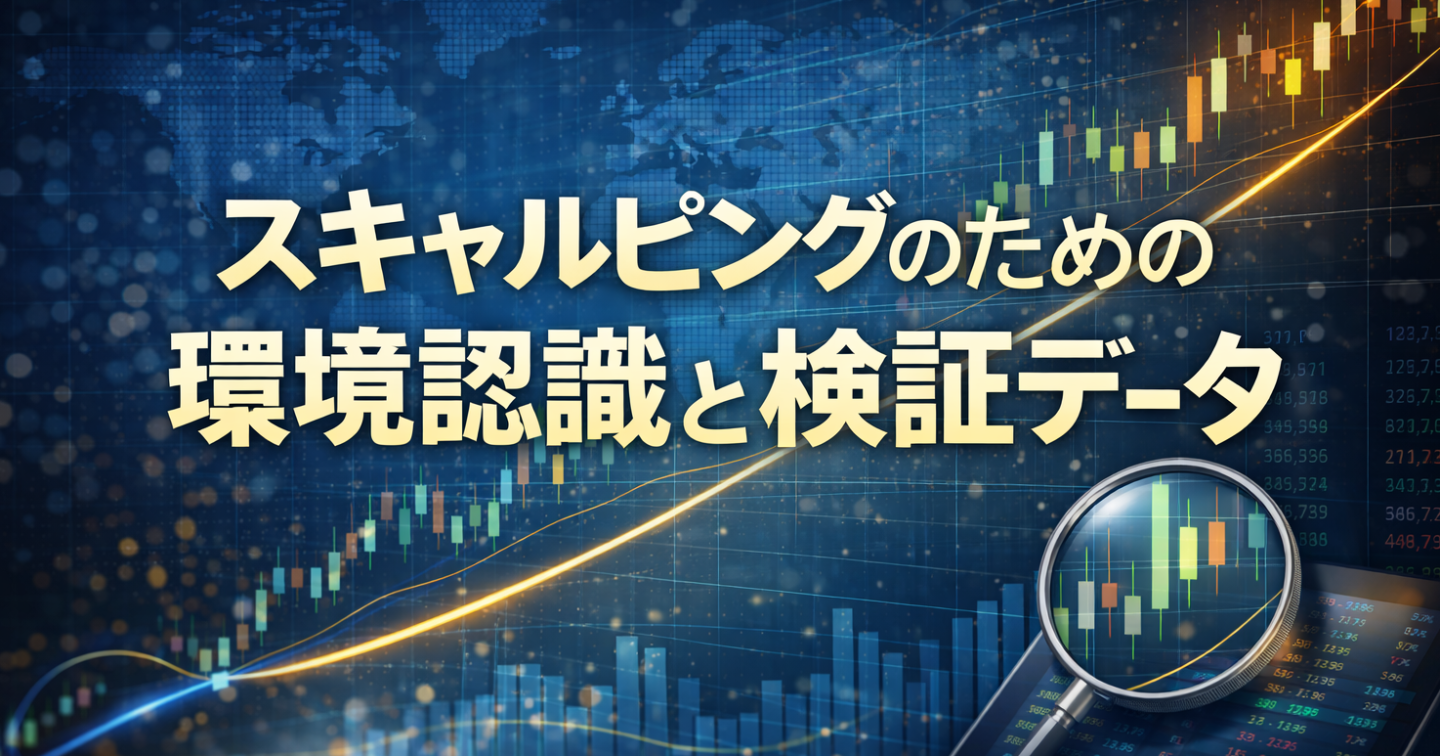 スキャルピングのための環境認識と検証結果