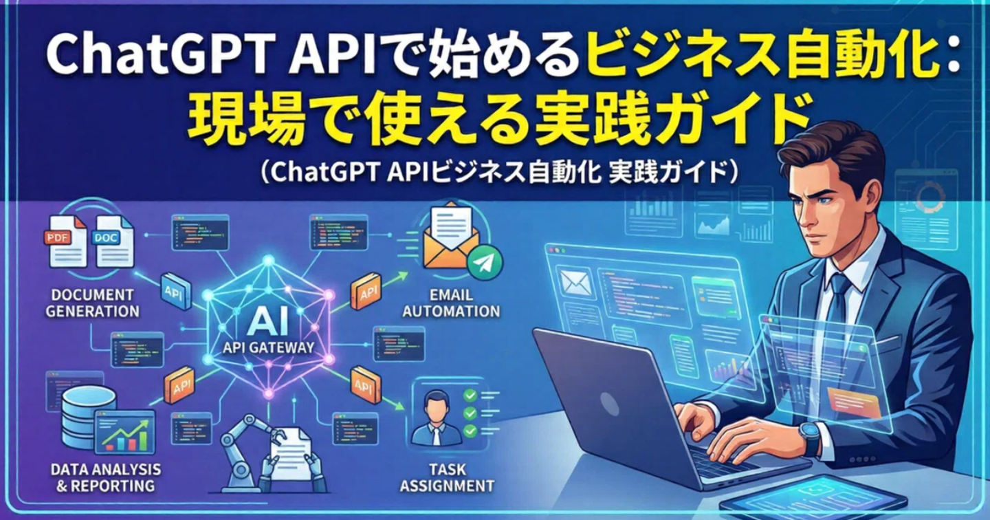 ChatGPT APIで始めるビジネス自動化：現場で使える実践ガイド