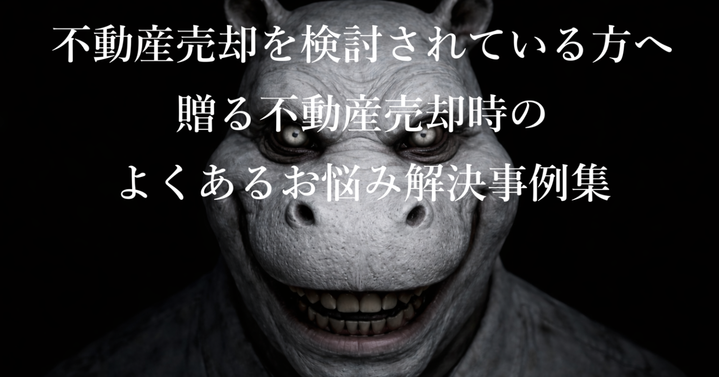 不動産売却を検討されている方へ贈る不動産売却時のよくあるお悩み解決事例集