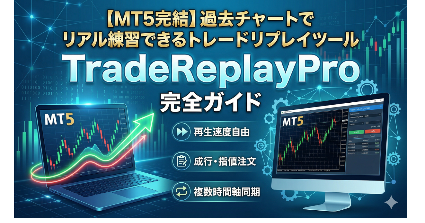 【MT5完結】過去チャートでリアル練習できるトレードリプレイツール「TradeReplayPro」完全ガイド