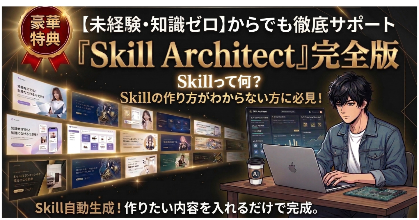 Skill自動生成！　『Skill Architect』完全版！作りたい内容を入れるだけで完成！