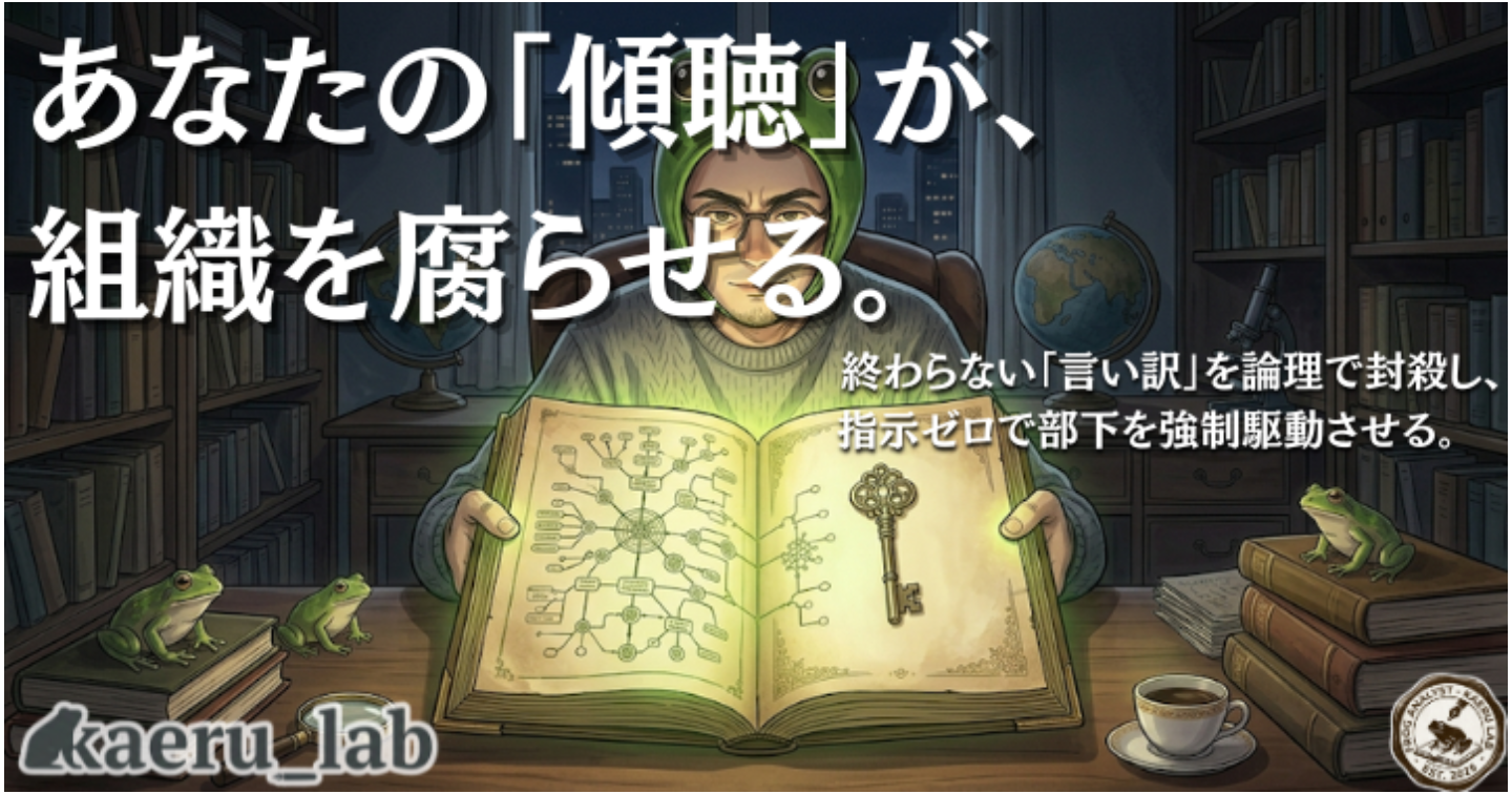 【完全版】自律型組織のシステム設計図 ―― 終わらない「言い訳」を論理的に封殺し、指示ゼロで部下を強制駆動させる「1on1の劇薬」