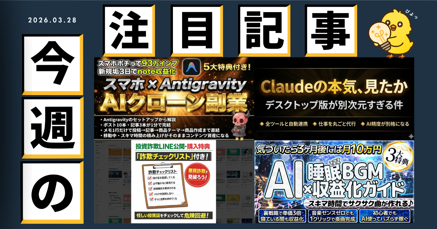 【Tipsスタッフが選ぶ】今週の注目記事【2026/3/28】